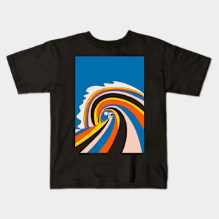 Surf the big wave Kids T-Shirt